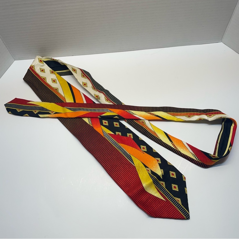 Vitaliano Pancaloi Lot of 6 Silk Ties Amazing Colorful Rainbow Abstract NeckTies - Picture 9 of 15